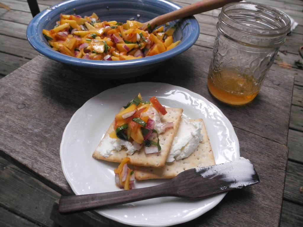 Peach Salsa with a Touch of Maple