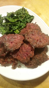 Beet-Bacon Fritters